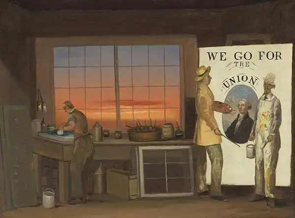 American school (19th century): We Go for the Union, c.1840-1850