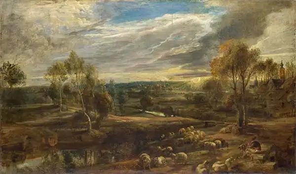 Rubens, Peter Paul: Landscape with a Shepherd and his Flock
