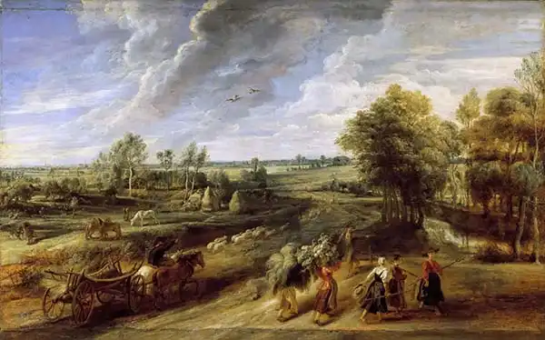 Rubens, Peter Paul: Peasants returning from the fields