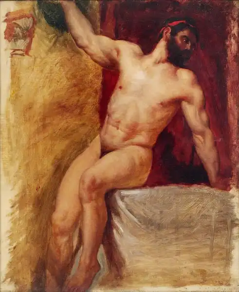 Etty, William: Studium eines männlichen Nacktes