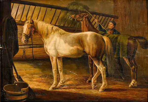 Albrecht, Adam: Nourrir les chevaux