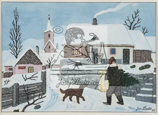 Lada, Josef: Christmas Tree 1955