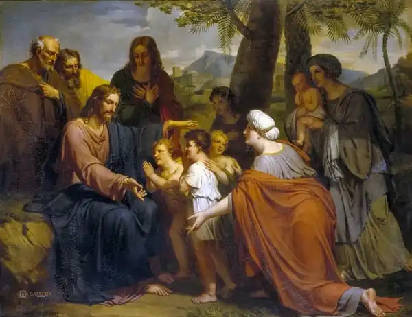 Ansiaux, Antoine: Le Christ bénisse les enfants