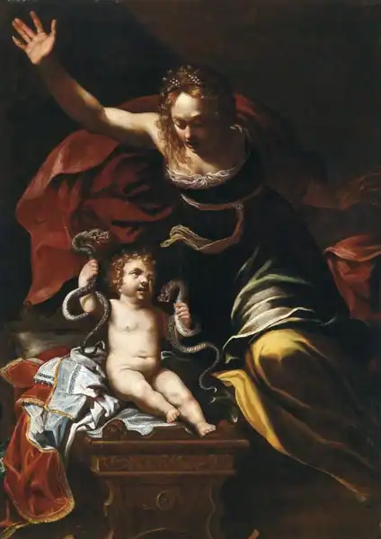 Mei, Bernardino: Scéna z dětství Herculese