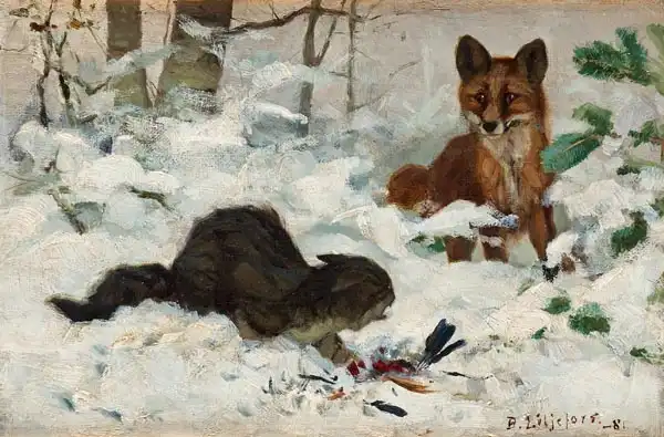 Liljefors, Bruno: Colto in flagrante