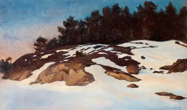 Liljefors, Bruno: Paesaggio invernale all
