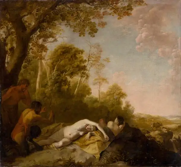 Lisse, Dirck van der: Spící nymfy