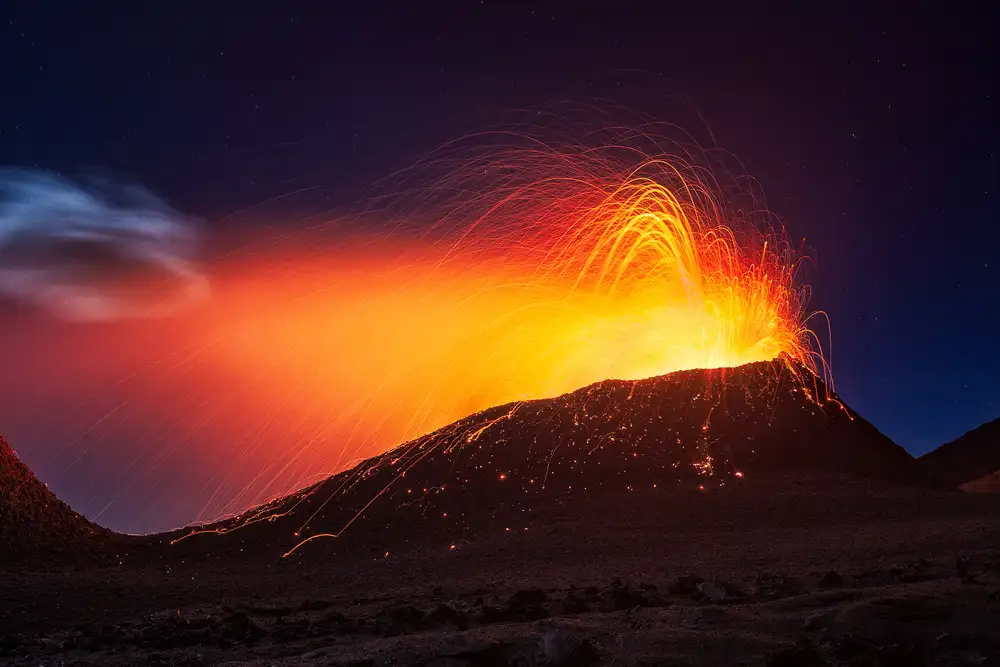 Gabriel, Barathieu: Sopka La Fournaise