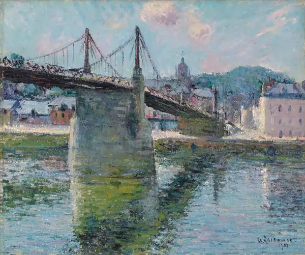 Loiseau, Gustave: Delbeuf suspension bridge