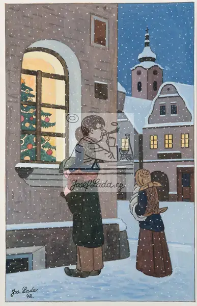 Lada, Josef: Window with a Little Tree - Poor People 1945
