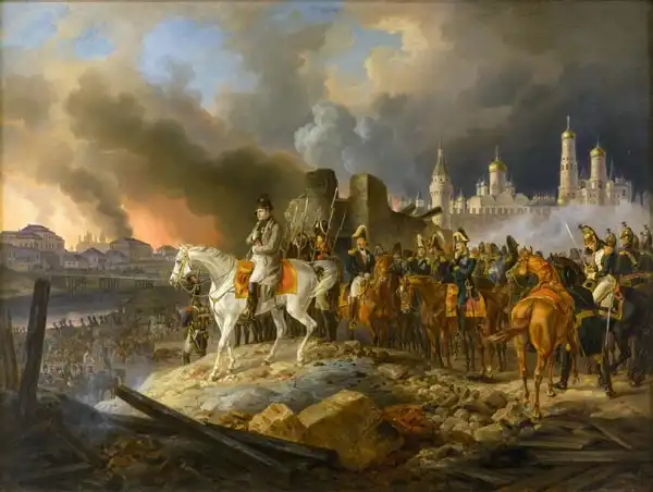 Albrecht, Adam: Napoléon en brûlant Moscou