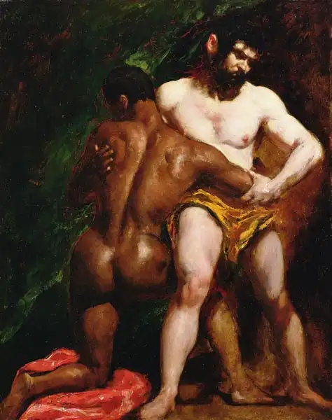 Etty, William: Die Wrestler