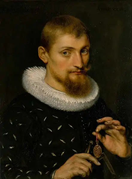 Rubens, Peter Paul: Portrait of a Man, Possibly an Architect or Geographer