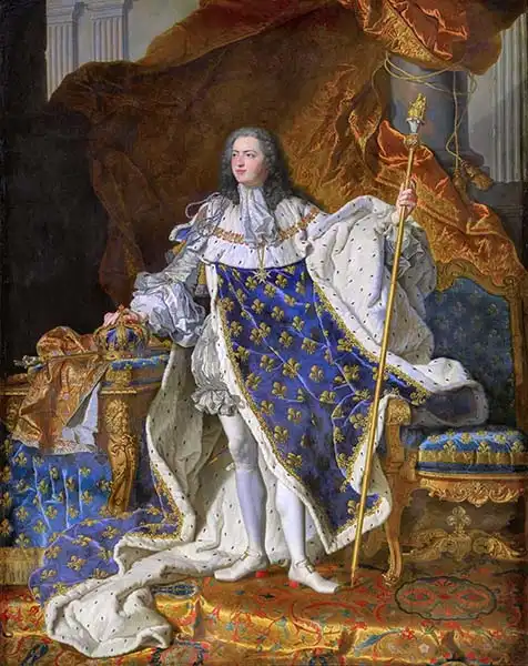 Rigaud, Hyacinthe: Portrait of Louis XV (1715-74) in his Coronation Robes