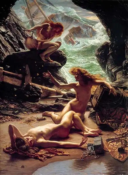 Poynter, Edward John: The Cave of the Storm Nymphs