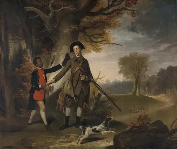 Zoffany, Joseph Johan: Third Duke of Richmond (1735-1806) out Shooting with his Servant