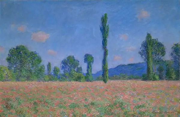 Monet, Claude: Makové pole (Giverny)