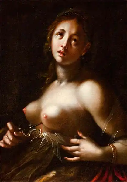 Aachen, Johann Hans von: Sebevražda Lukrécie