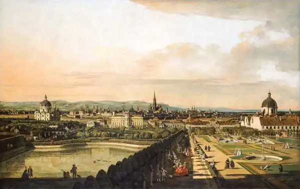 Bellotto, Bernardo: Belvedere from Gesehen, Vienna