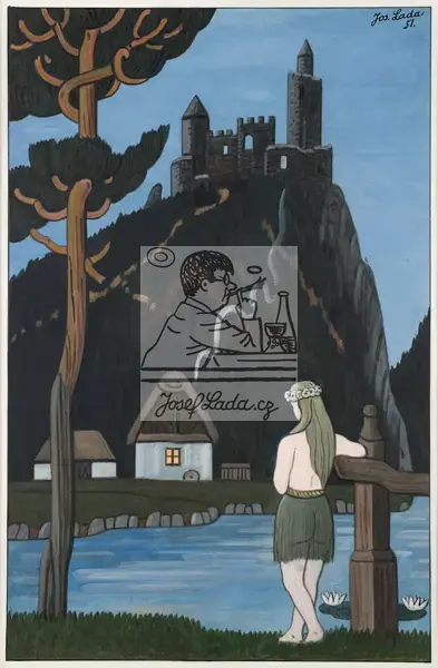 Lada, Josef: Sad Mermaid 1951