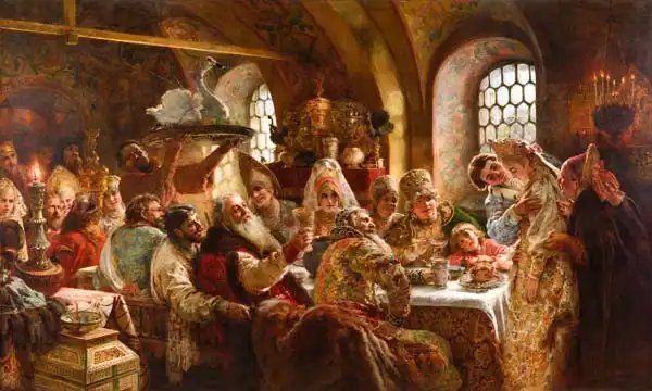 Makovsky, Konstantin J.: A Boyar Wedding Feast