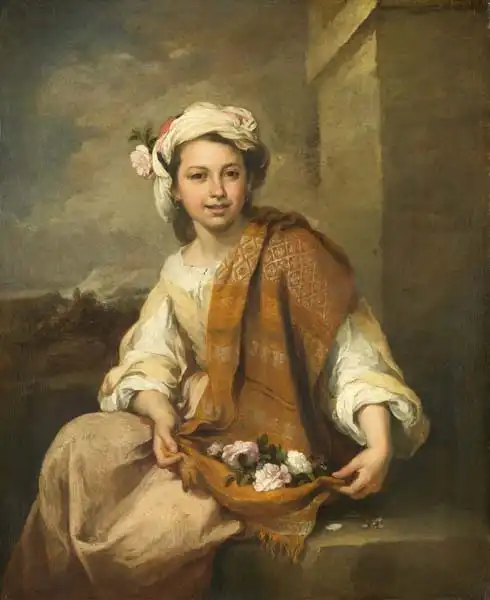 Murrilo, Bartolome: La fille fleurie espagnole