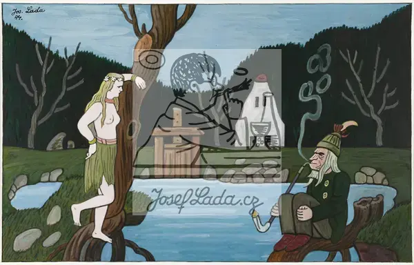 Lada, Josef: Conversation between a Water Nymph and a Water Spirit 1944