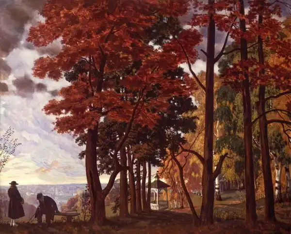 Kustodiev, Boris Mihajlovic: Otoño