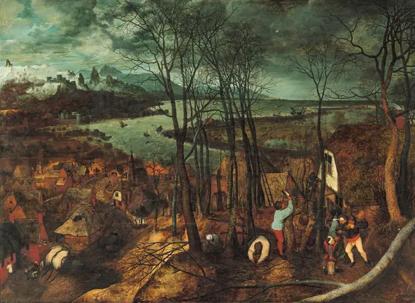 Brueghel, Pieter, the elder: Der düstere Tag (Frühjahr)