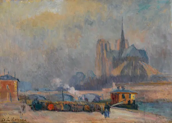 Lebourg, Albert-Charles: Notre Dame de Paris, Blick aus dem Quay de Tournelle