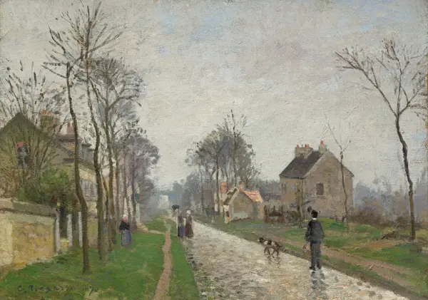 The Road to Louveciennes by Camille Jacob Pissarro