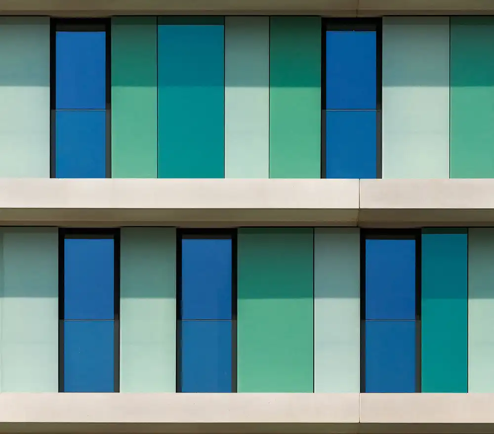 Houte, Van Jef: Sfumature di verde e blu