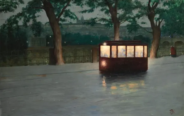 Schikaneder, Jakub: Tramvaj v Praze