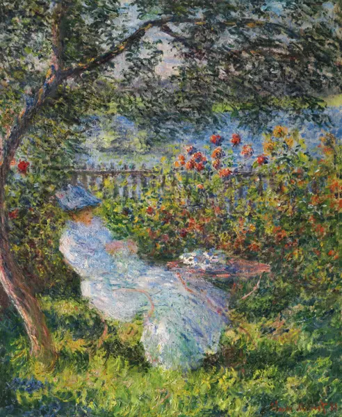Monet, Claude: Alice Hoschedé na zahradě
