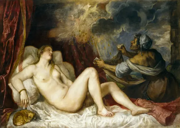 Tizian: Danae Receiving the Shower of Gold