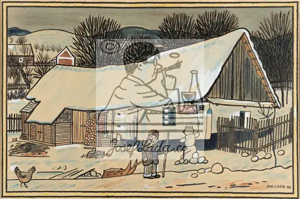 Lada, Josef: Native Cottage 1933