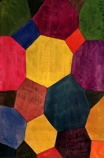 Kandinsky, Wassily: Hexagones de couleur