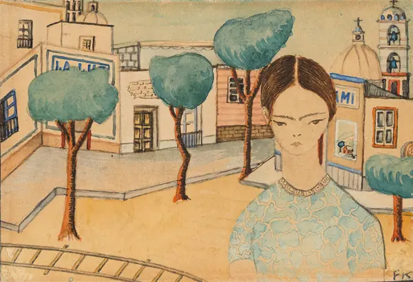 Kahlo, Frida: Frida v Coyoacan Acuerela