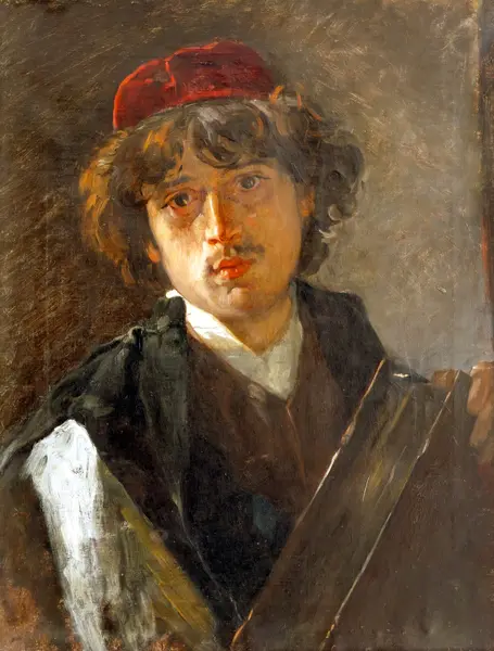 Brozik, Vaclav: Portrait du jeune Rabi