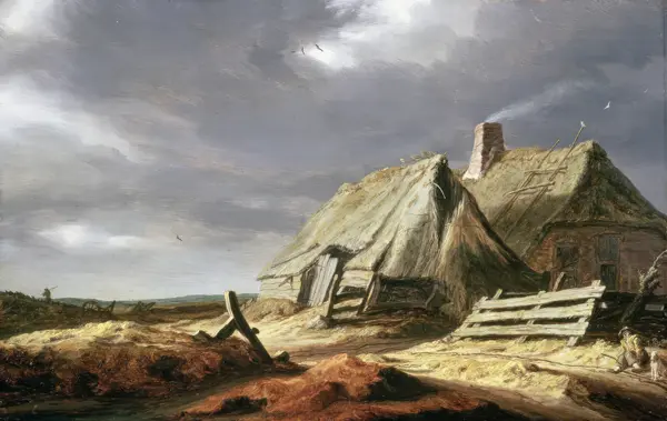 Ruisdael, Jacob: Farm Buildings in a Landscape, c.1625-28