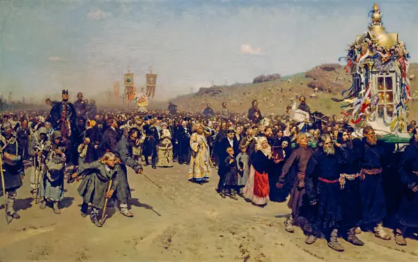 Repin, Illya E.: Religious Procession in the Province of Kursk