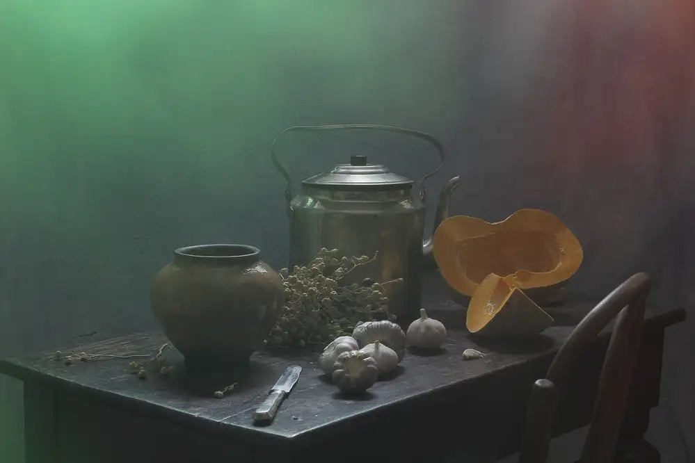 UstinaGreen: Stillleben mit Kürbis-2