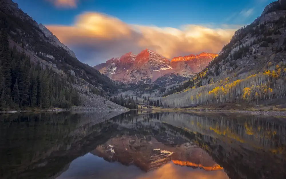 Zheng, Michael: Ein perfekter Morgen in Maroon Lake