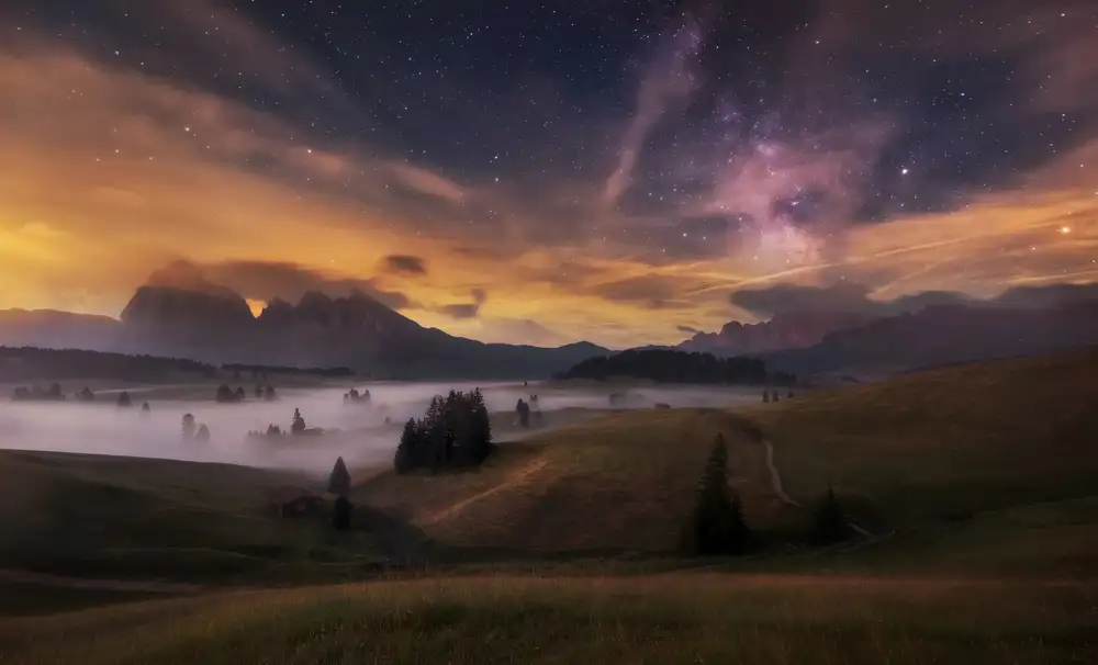 Krivec, Ales: Alpe di Siusi di notte