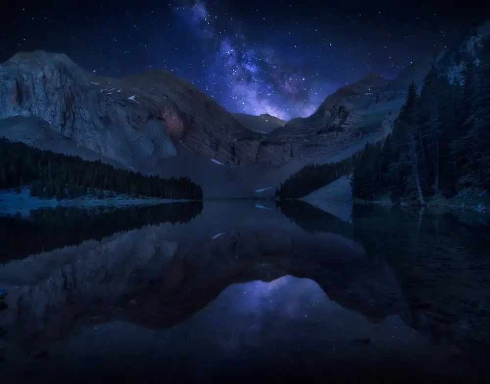 Osuna, Fran: Nuit sur le lac