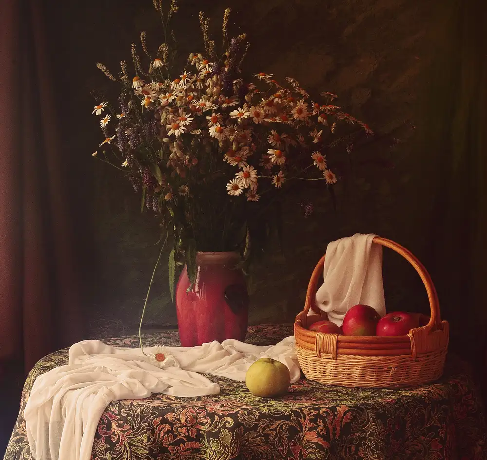 UstinaGreen: Blumen und Äpfel