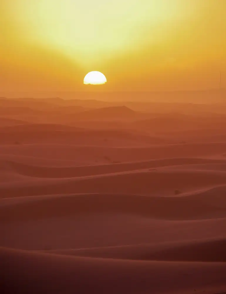 Riosolar: Sonnenuntergang über den Dünen