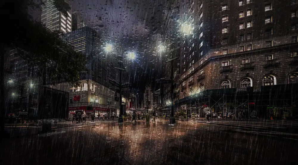 Carvalho, Jackson: Gotham - Nuit pluvieuse