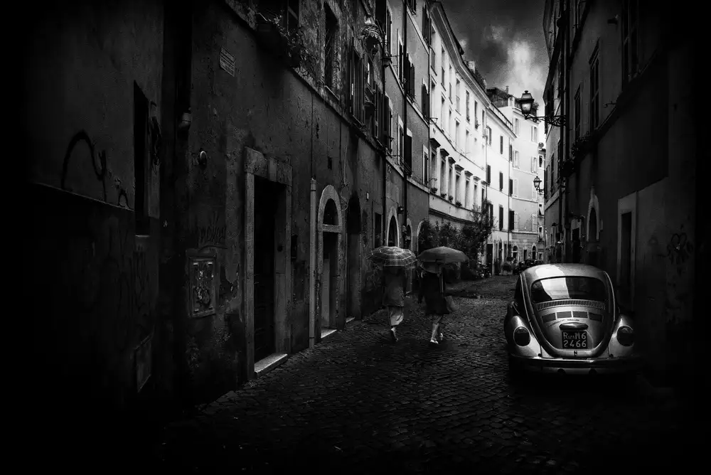 Quaglia, Nicodemo: Auto auf der Gasse