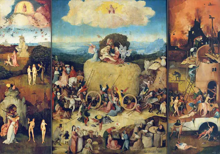 Bosch, Hieronymus: Vůz sena
